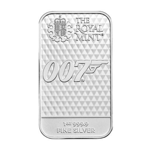 2022 (New) Great Britain James Bond 007 Diamonds Are Forever Silver 1 oz bar