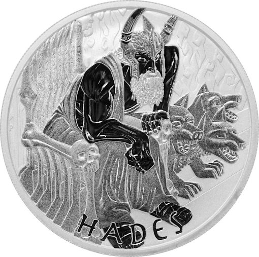 2021 (New) Tuvalu Gods of Olympus「Hades」1 oz .999 Silver $1 Coin