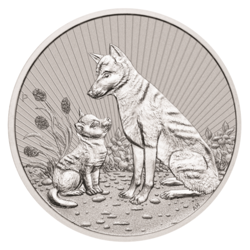 2022 (New) Australian Dingo Mother And Baby Silver 2 oz Coin