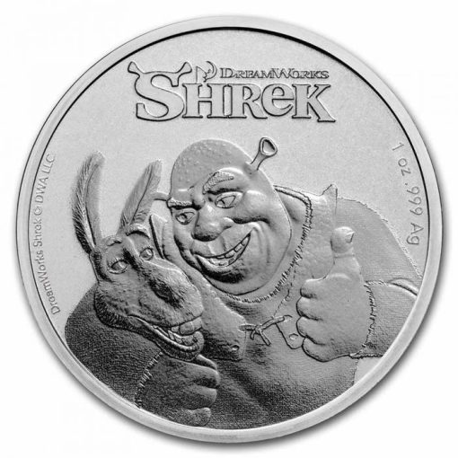 2021 (New) Niue $2 Shrek 20th Anniversary Silver 1 oz Coin