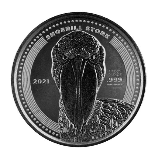 2021 (New) Congo Shoebill Stork Silver 1 oz Coin