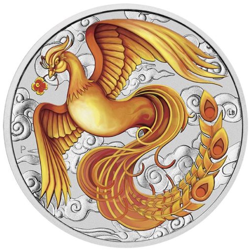 2022 Australia Myths and Legends Phoenix Silver 1 oz Color Coin