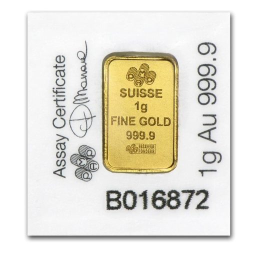 【Backorder】(New) Suisse Pamp Multigram Gold 1 gram Bar - Image 2