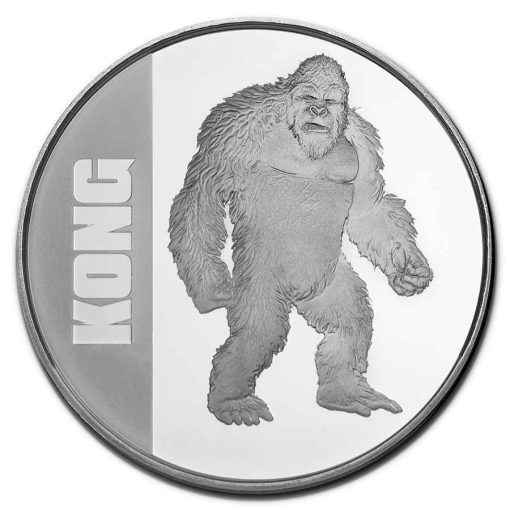 2021 (New) Niue 99.9% Silver「King Kong」Godzilla Vs Kong 1 oz $2 Coin