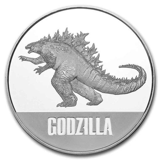 2021 (New) Niue 99.9% Silver「Godzilla」Godzilla Vs Kong 1 oz $2 Coin