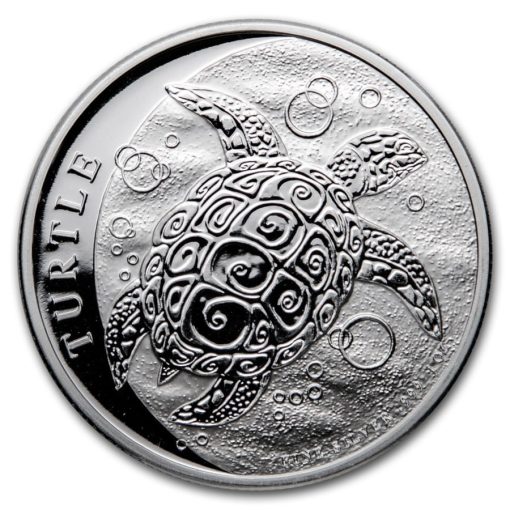 2021 (New) Niue Hawksbill Turtle 1 oz $2 Pure Silver Coin