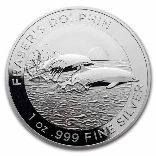 2021 (New) Australian Fraser's Dolphin 1 oz Silver Coin