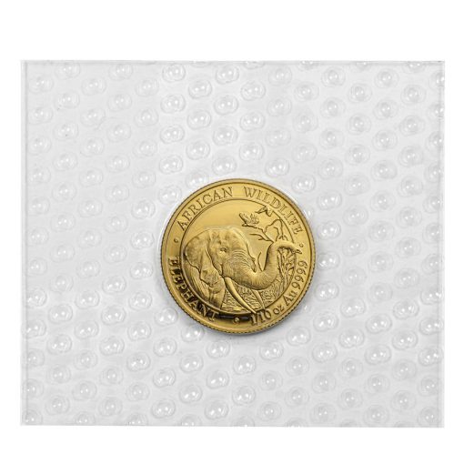 2018 (New) Somalia 1/10 oz Elephant 24K Gold Coin - Image 3