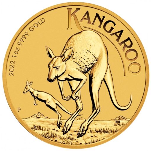 【3 Day Ship】2022 (New) Australia 1oz 31.1g Kangaroo 24K .9999 Gold Coin in Capsule