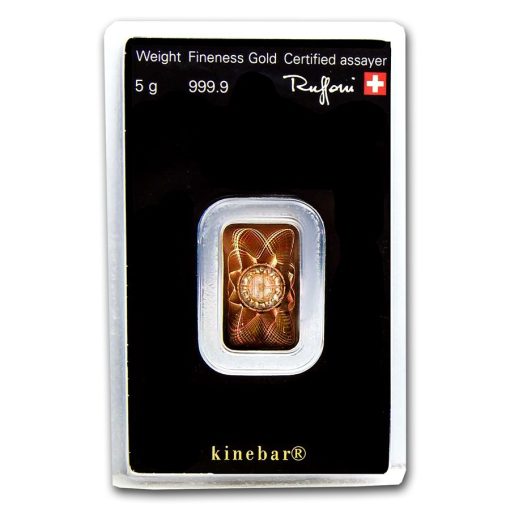 (New) Swiss 5 gram Argor Heraeus .9999 Gold Kine Bar - Image 2