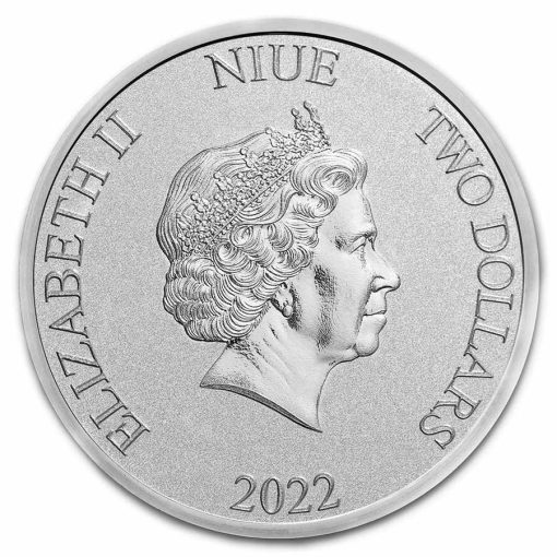 2022 (New) Niue Disney Lady and The Tramp Silver 1 oz Coin - Image 2