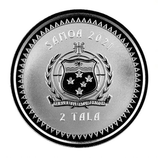 2021 (New) Samoa「Pacific Mermaid」Silver 1 oz Coin - Image 2