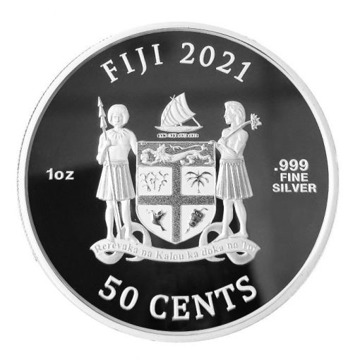 【3 Day Ship】2021 (New) Fiji Shrek Christmas Silver 1 oz Coin - Image 2