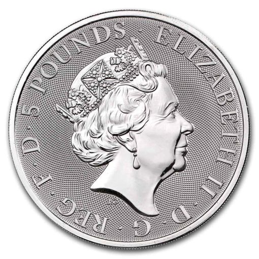 2021 (New) Great Britain Queens Beast Completer £5 Silver 2 oz Coin - Image 2