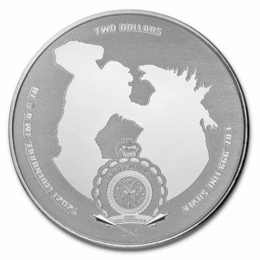 2021 (New) Niue 99.9% Silver「King Kong」Godzilla Vs Kong 1 oz $2 Coin - Image 2