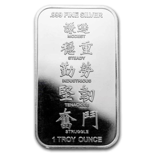 2021 (New) Pure .999 Silver Year of the Ox Lunar Bar 1 oz・1 Bar - Image 2