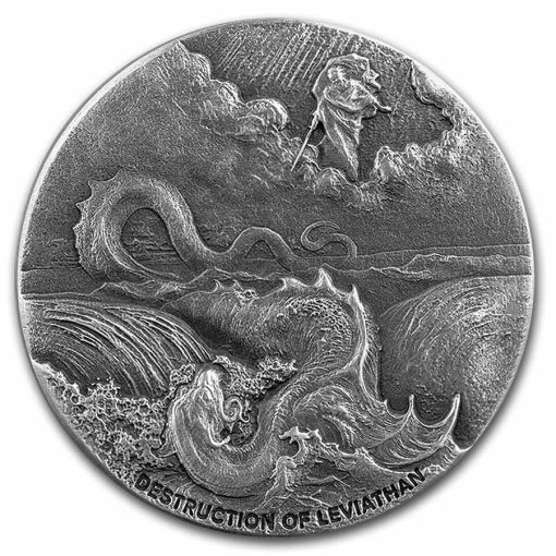 2020 (New) Bible Series Leviathan's Destruction 2 oz Silver 62.2g Coin