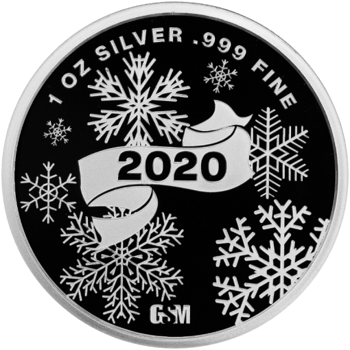 【3 Day Ship】(New) 1 oz Merry Christmas 2020 Santa 1 oz Proof Silver Round - Image 2