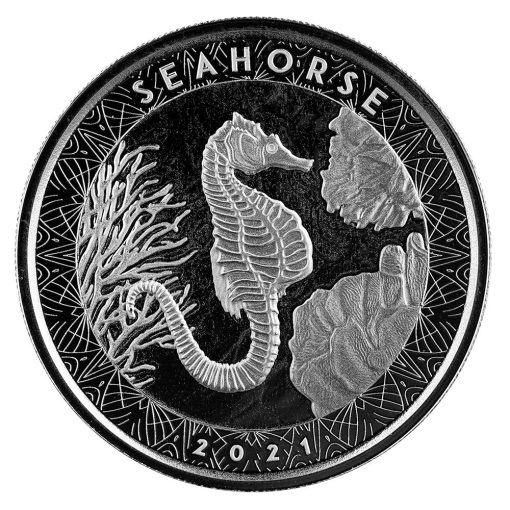 2021 (New) Samoa「Pacific Seahorse」Silver 1 oz Coin