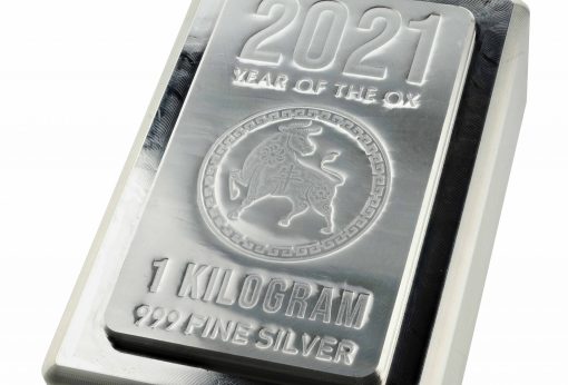 【3 Day Ship】2021 (New) 1 Kilogram .999 Pure Silver「 Year of Ox Lunar 」Heraeus Bar - Image 4