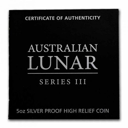 2022 (New) Australia Lunar Year of the Tiger Silver 5 oz Proof Coin - Image 5