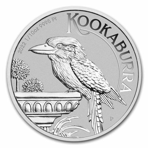 2022 (New) Australian Kookaburra Perth Mint Platinum 1/10 oz Coin