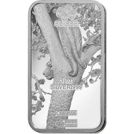 2022 (New) Pamp Lunar Year of the Tiger Silver 1 oz Bar - Image 4