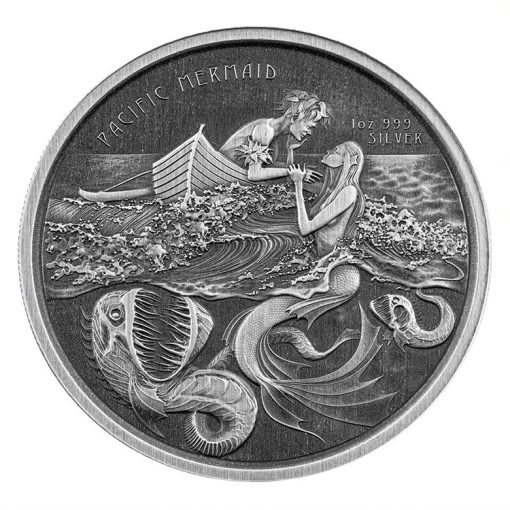 2021 (New) Samoa「Pacific Mermaid」Silver 1 oz Antique Coin