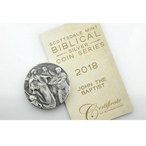 2018 (New) Bible Series John the Baptist 2 oz Silver 62.2g Coin - Image 4