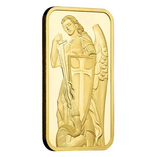 【3 Day Ship】(New) 1 oz Pure 24K Gold Bar Archangel Michael .9999 CERTI-LOCK® Assay - Image 5