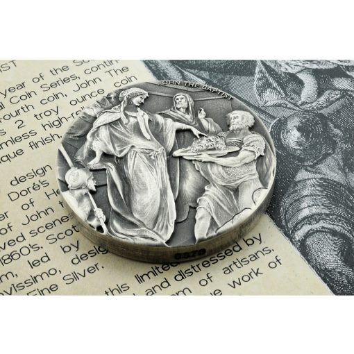 2018 (New) Bible Series John the Baptist 2 oz Silver 62.2g Coin - Image 5