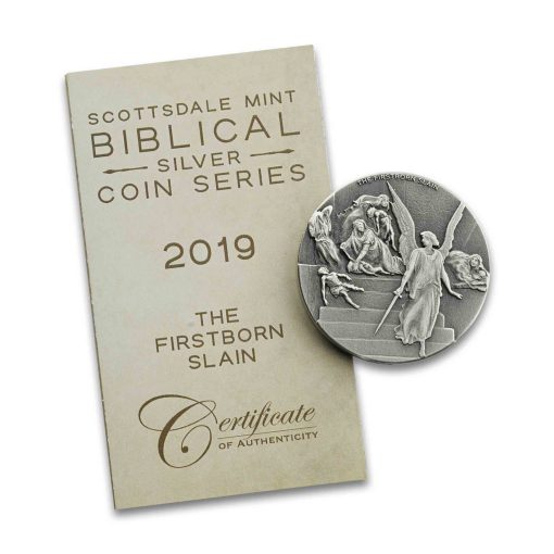 2019 (New) Bible Series The Firstborn Slain Passover 2 oz Silver 62.2g Coin - Image 9