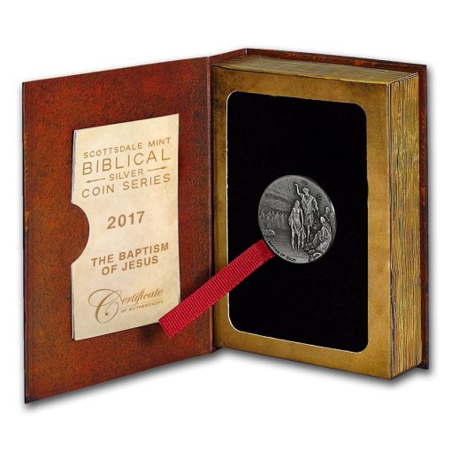 2017 (New) Bible Series The Baptism of Jesus Christ 2 oz Silver 62.2g Coin - Image 4