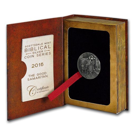 2016 (New) Bible Series Good Samaritan 2 oz Silver 62.2g Coin - Image 5