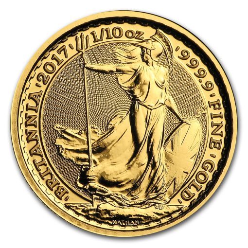 2017 (New) Great Britain 1/10 oz Britannia Gold・1 Coin