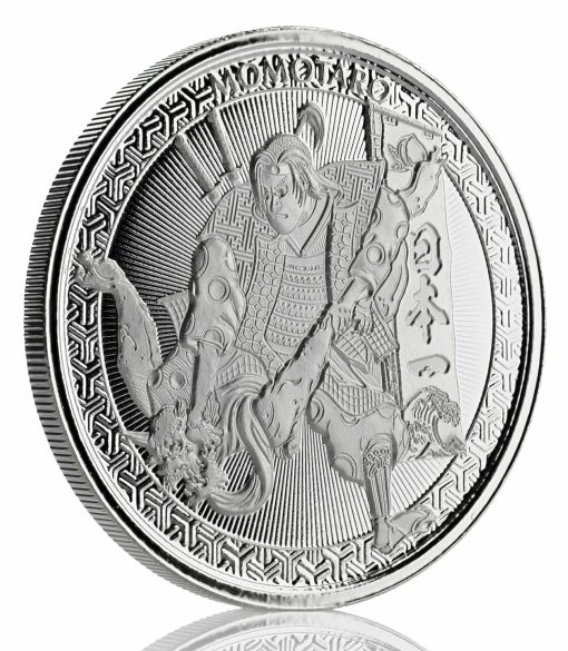 2020 (New) Samoa「MOMOTARO & ONI」UKIYOE 99.99% Pure Silver 1 oz Coin - Image 4