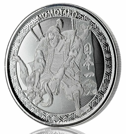 2020 (New) Samoa「MOMOTARO & ONI」UKIYOE 99.99% Pure Silver 1 oz Coin - Image 5