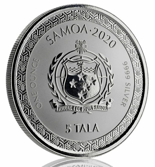 2020 (New) Samoa「MOMOTARO & ONI」ANIME 99.99% Pure Silver 1 oz Coin - Image 2