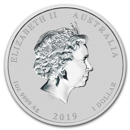 2019 (New) Australia Color Year of the Pig Lunar Perth 1 oz Silver Coin - Image 2