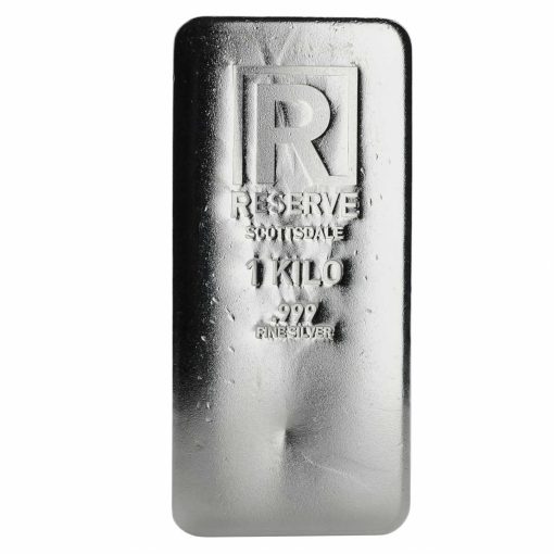 【3 Day Ship】(New) 1 Kilogram .999 Pure Silver「 Reserve 」Scottsdale Ingot Bar・1 Bar