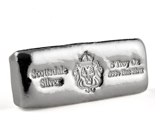 (New) 5 oz .999 Pure Silver「Chunky」Bar Scottsdale・1 Bar