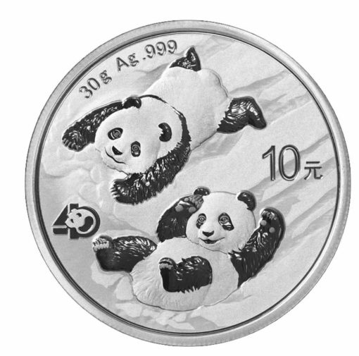 2022年 (新品) 中国「パンダ」純銀 30グラム 銀貨