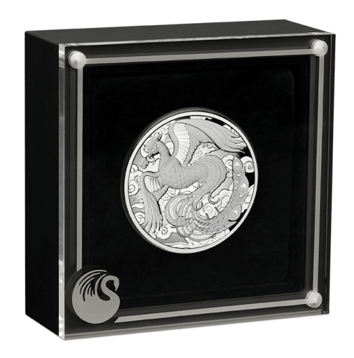 2022 Australia Chinese Myths and Legends Phoenix Silver 2 oz High Relief Proof Coin