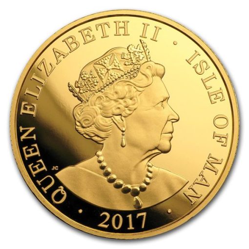 【3 Day Ship】2017 (New) Isle of Man Angel Gold 1 oz coin - Image 2