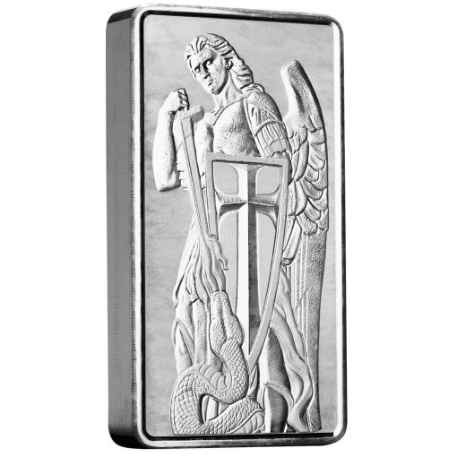 【3 Day Ship】(New) Scottsdale Mint Archangel Michael 10 oz Bar - Image 3