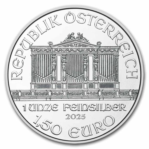 【Backorder】2025 (New) Austrian Philharmonic 1 oz Euro Silver Coin - Image 2