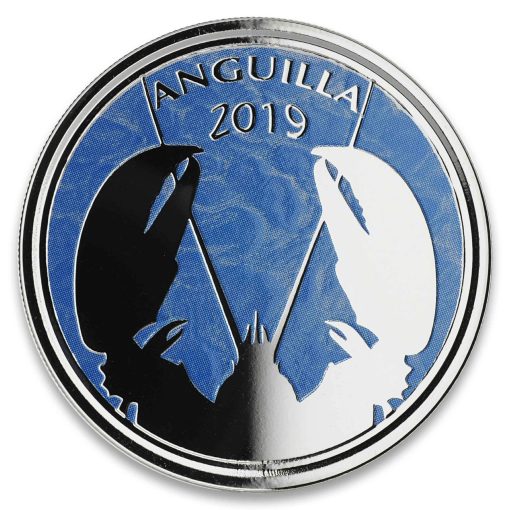 2019 (New) Anguilla Caribbean Lobster Silver 1 oz colored coin