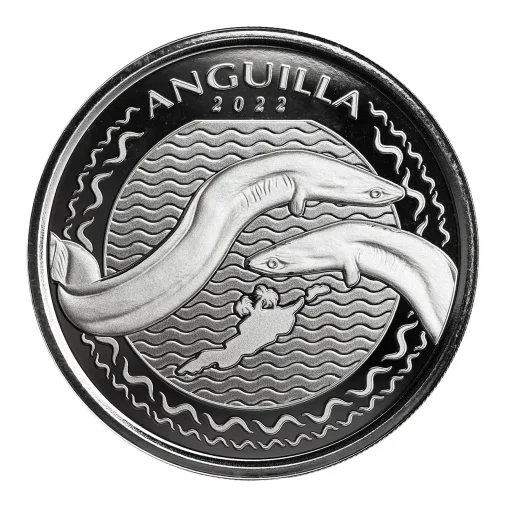 2022 (New) Anguilla Eel Silver 1 oz Coin