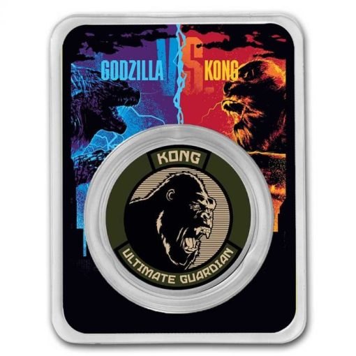 2021 (New) Niue Godzilla Vs Kong "Kong" Silver 1 oz Colorized Coin