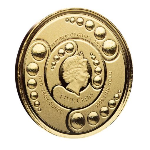 2022 (New) Ghana Alien Gold 1/10 oz Coin - Image 5